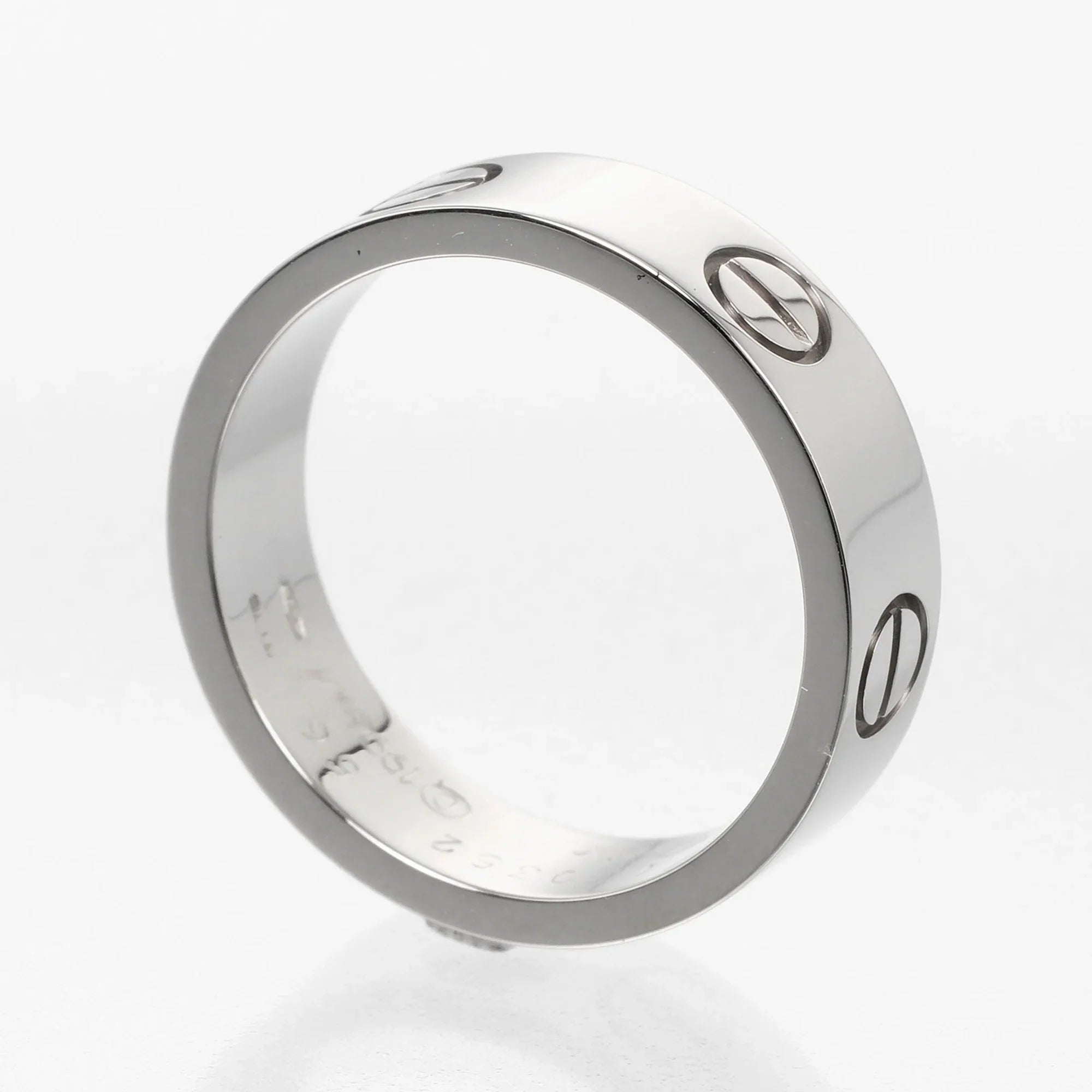 Pre-Owned Cartier CARTIER Love No. 15 Ring K18 WG Ivory Gold Approx. 7.9g I122924022 (Good)