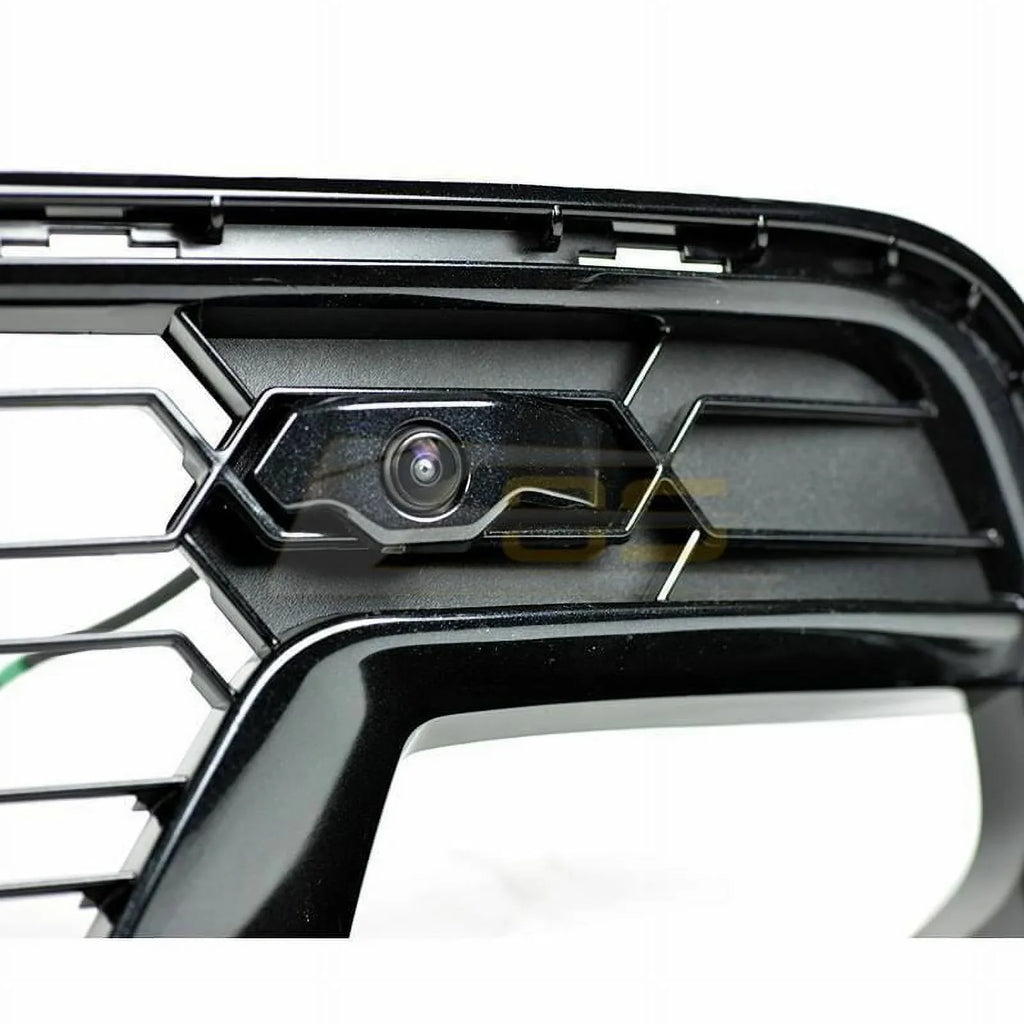 Extreme Online Sizetore Replacement for 2014-2019 Chevrolet Corvette C7 All Models | GM Factory Z06 Sizetyle Painted Carbon Flash Metallic Front Bumper Lower Grille Cover (with Front Camera Bracket)