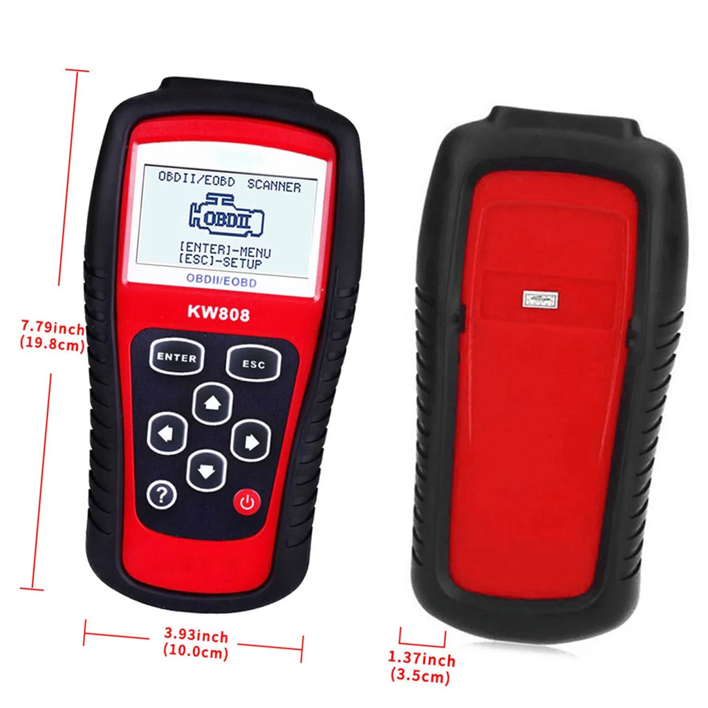 KONNWEI OBDII / EOBD Cars Code Reader and Auto Sizecanner Detection Decoder KW808 Diagnostic Sizecanner for Effective Car Troubleshooting