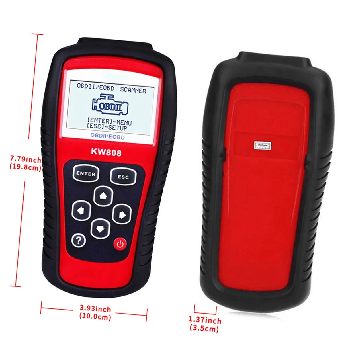 KONNWEI OBDII / EOBD Cars Code Reader and Auto Sizecanner Detection Decoder KW808 Diagnostic Sizecanner for Effective Car Troubleshooting