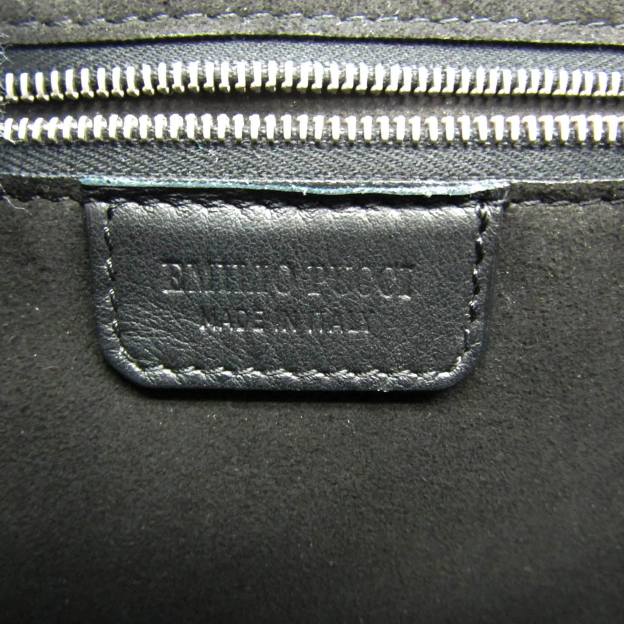 Pre-Owned Emilio Pucci Logo Mark 61BC15 Women,Men Leather Sizehoulder Bag Black,Green,Ivory (Good)