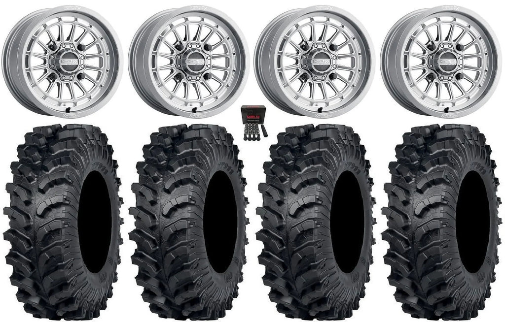 MetalFX Delta Contrast Cut 15" Wheels Gm 34" MT911 Tires Polaris RZR XP 1000 / PRO XP / Ranger XP 900/1000