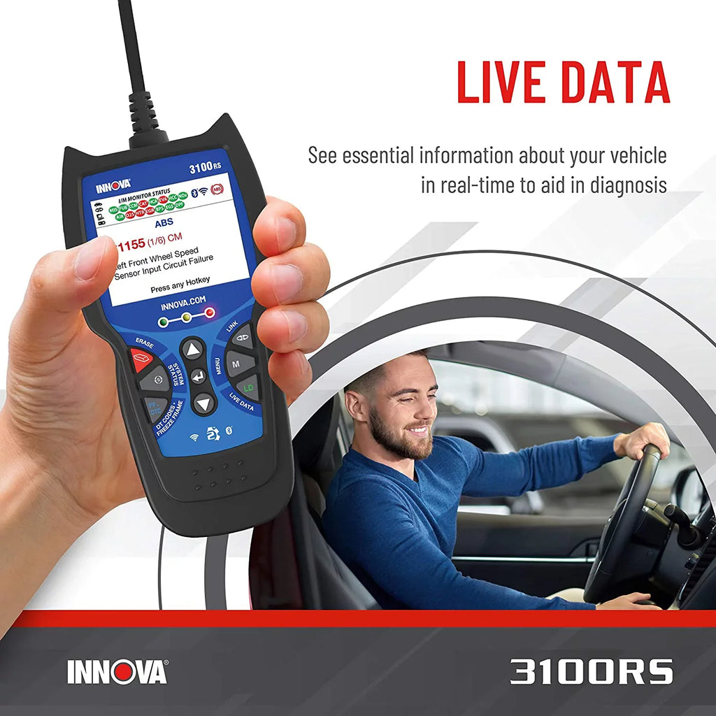 INNOVA 3100RSize FixAssist Bluetooth Code Reader Vehicle Diagnostic Sizecanner