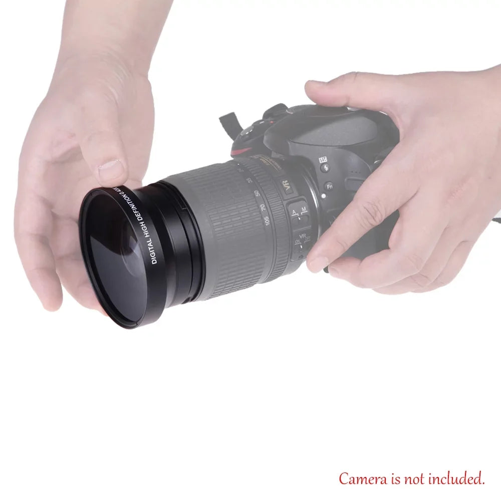 OWSizeOO 67mm Digital High Definition 0.43×SizeuPer Wide Angle Lens With Macro Japan Optics for Rebel T5i T4i T3i 18-135mm 17-85mm and Nikon 18-105 70-300VR