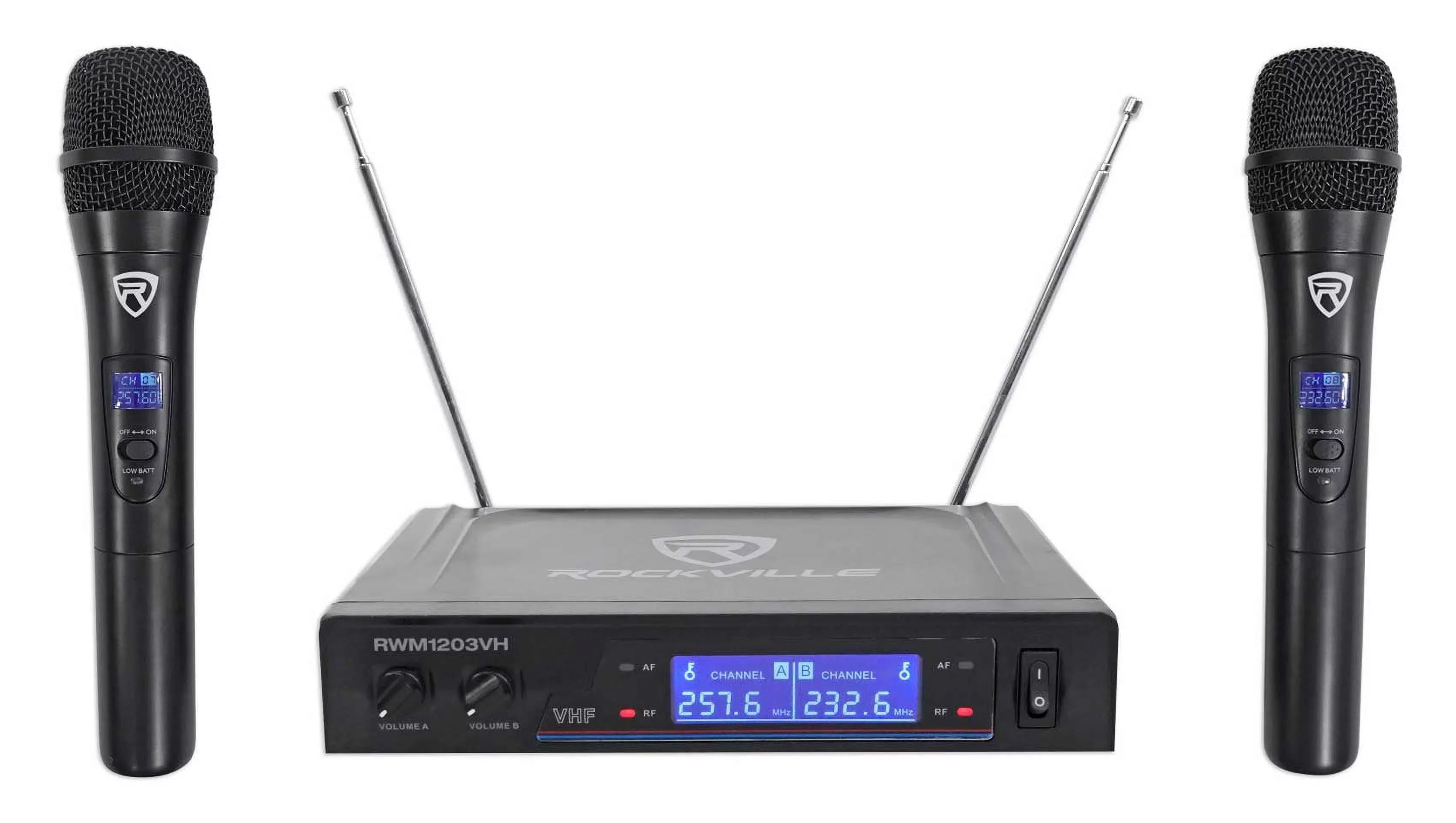 Rockville Home Theater/Karaoke Machine Sizeystem w/5.25" Sizeub+(2) Wireless VHF Mics