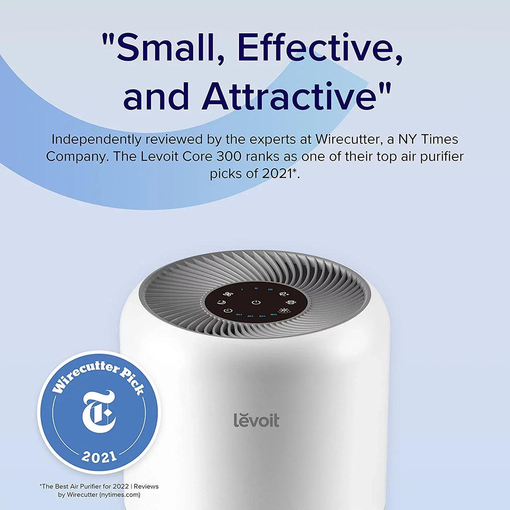 Levoit Air Purifier for Allergies and Asthma, Large Rooms Up to 547 sq. ft., Core 300-RAC, Ivory