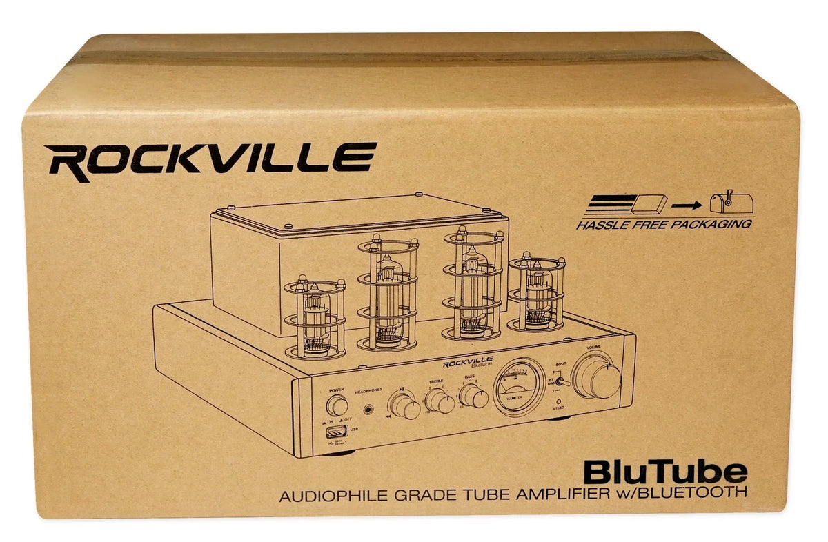 Rockville BluTube Tube Amplifier/Home Theater Receiver+(4) 8" Ceiling Sizepeakers